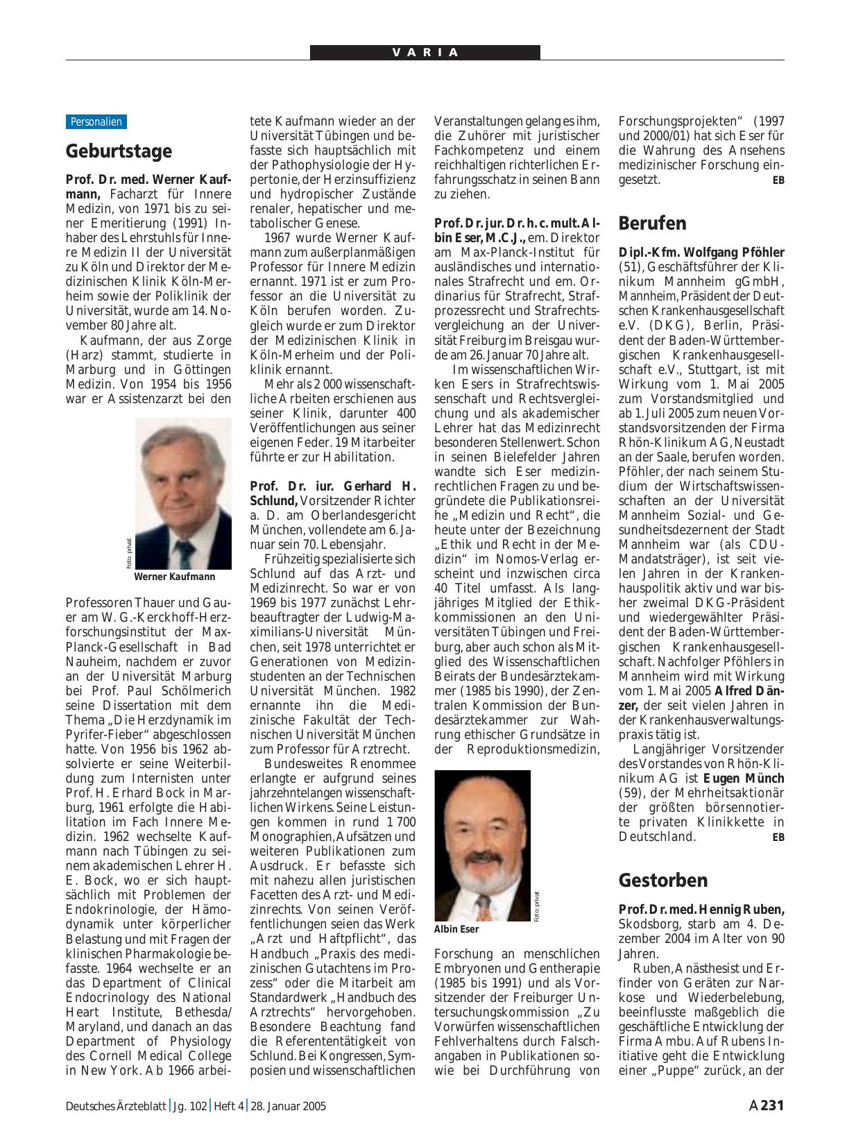 Vorschauseite 1: Gestorben