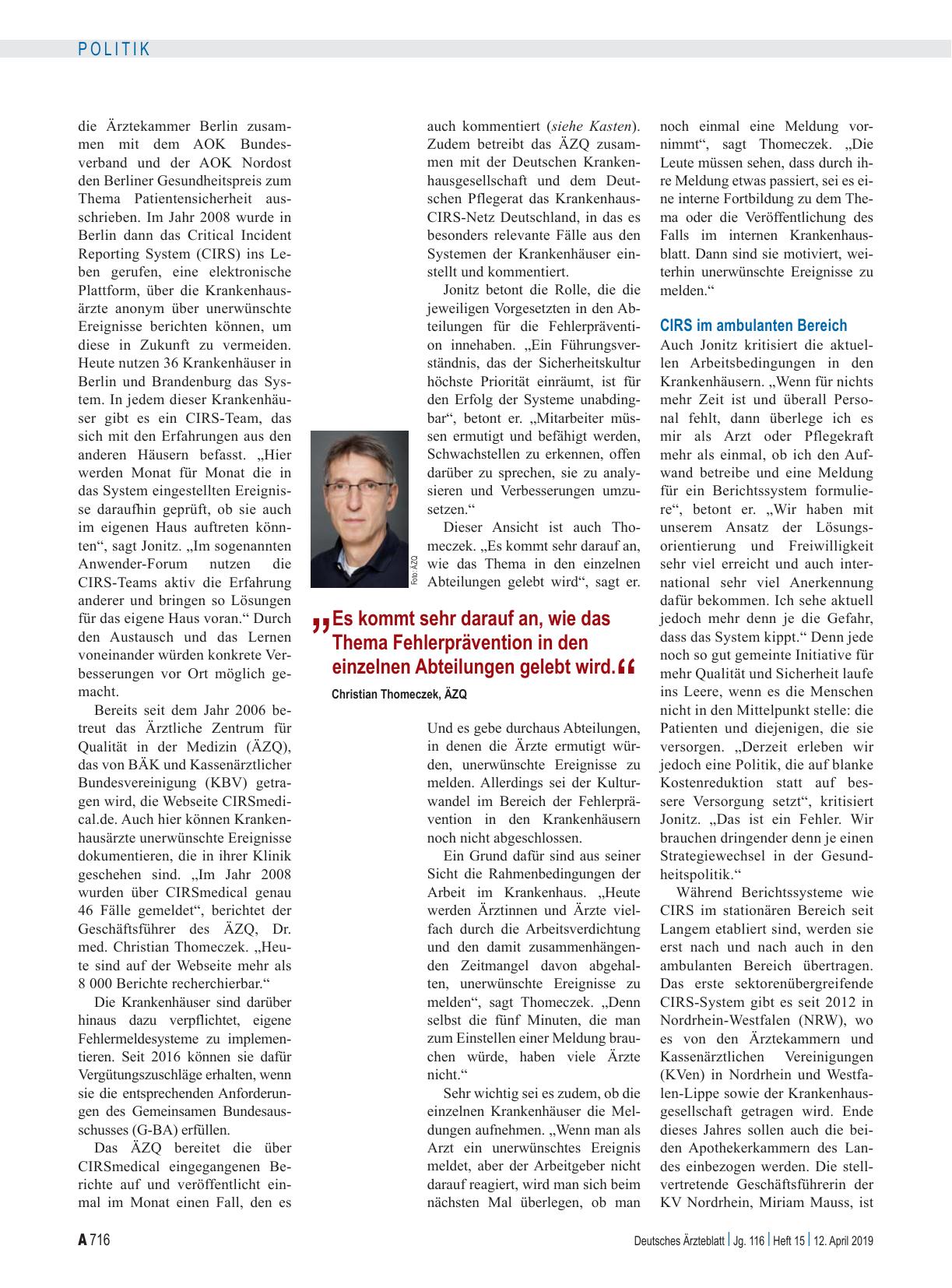 Vorschauseite 2: Qualitätssicherung: Zehn Jahre Fehlermeldesysteme