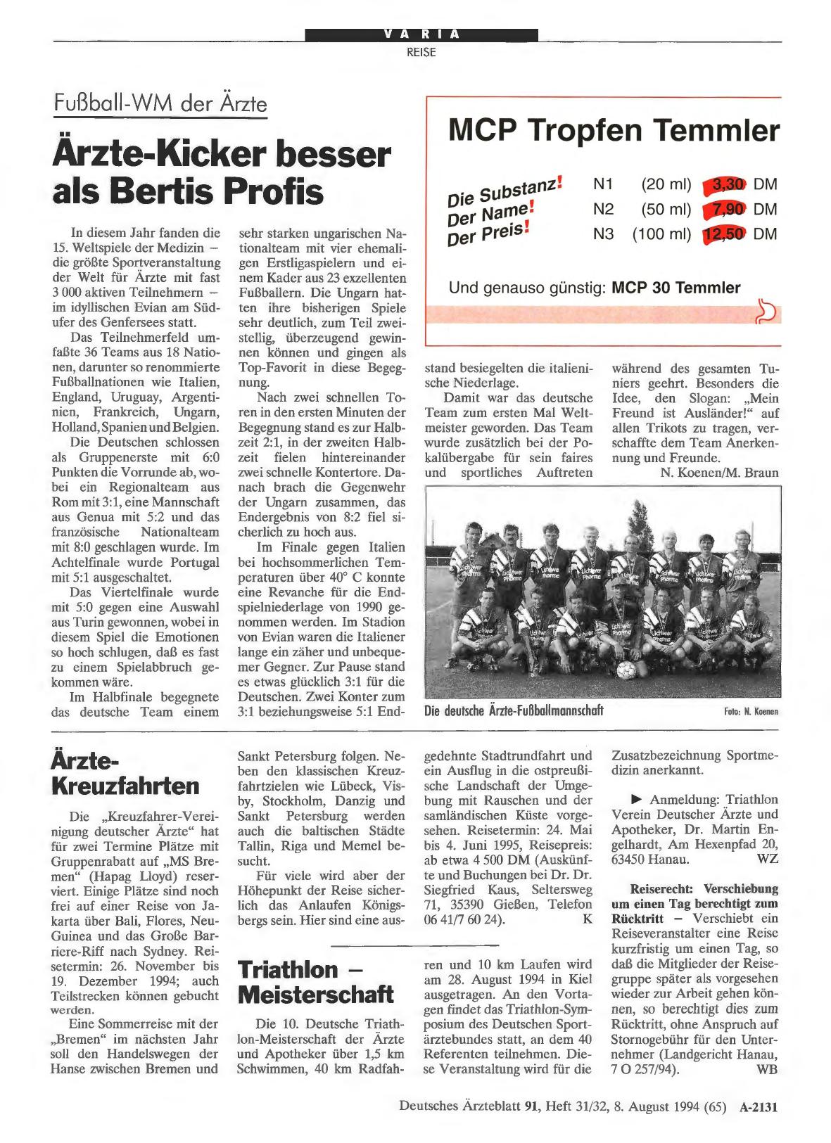 Vorschauseite 1: Triathlon - Meisterschaft