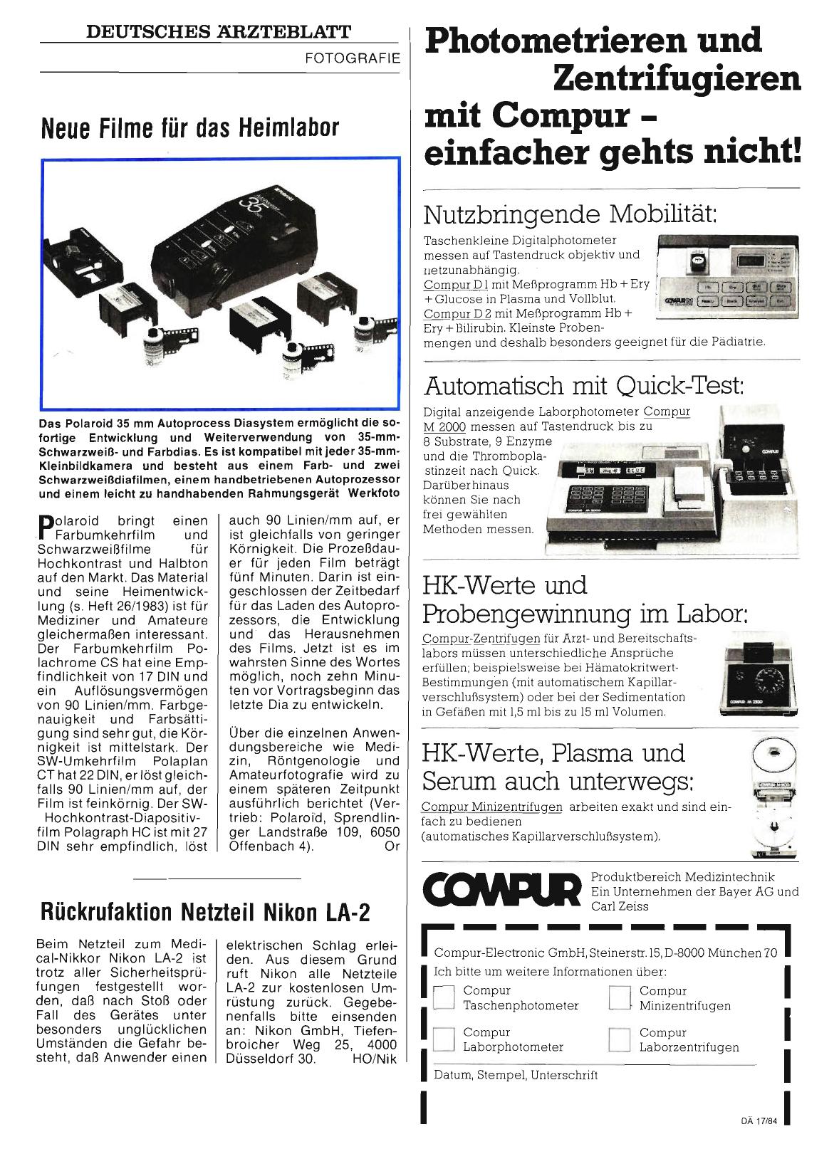 Vorschauseite 1: Rückrufaktion Netzteil Nikon LA-2