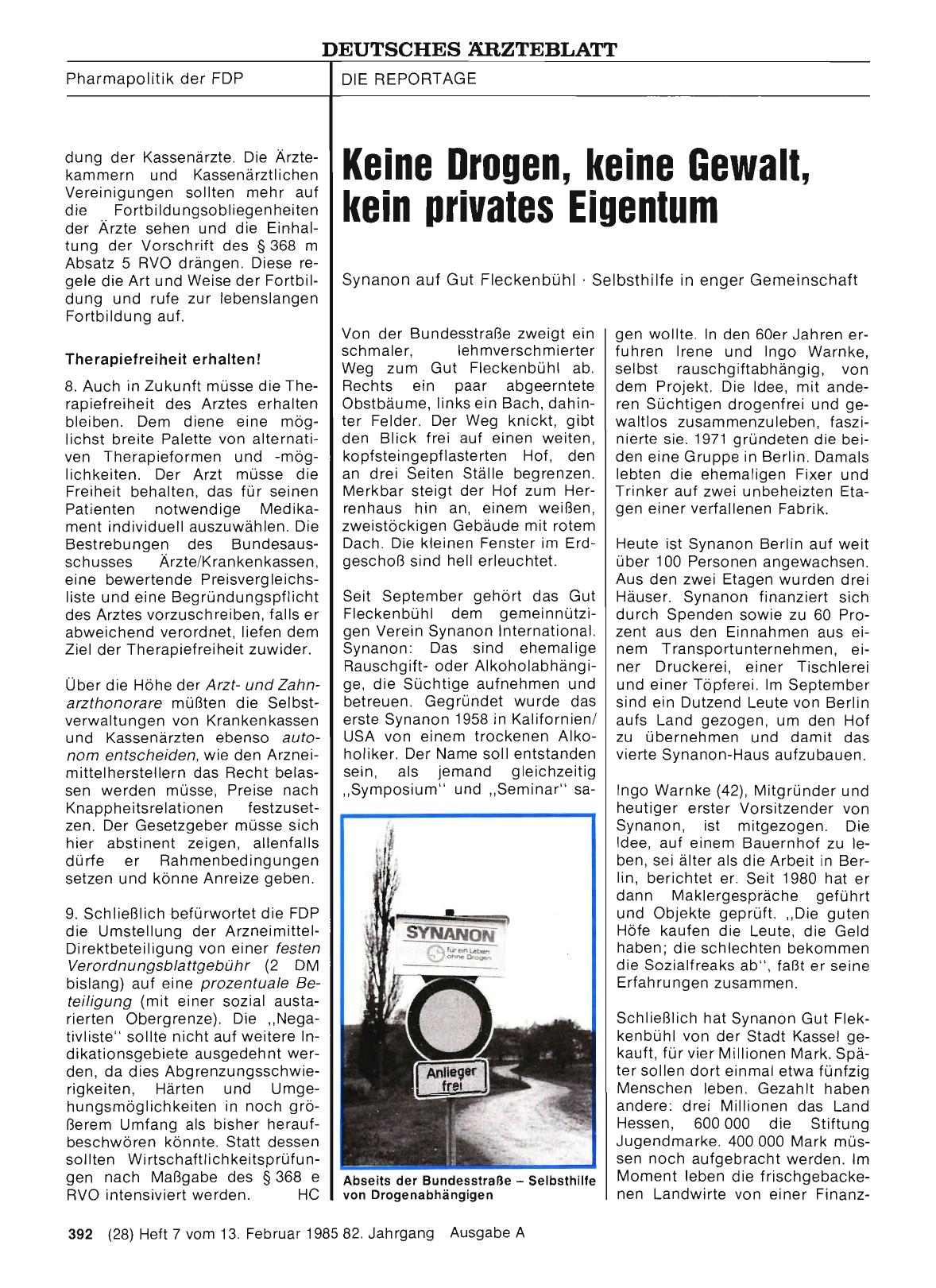 Vorschauseite 1: Keine Drogen, keine Gewalt, kein privates Eigentum: Synanon auf Gut Fleckenbühl • Selbsthilfe in enger Gemeinschaft