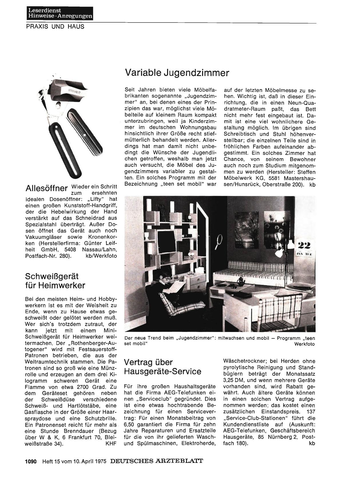 Vorschauseite 1: Variable Jugendzimmer