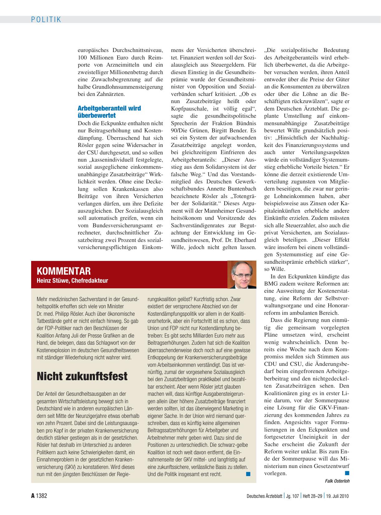 Vorschauseite 1: Nicht zukunftsfest
