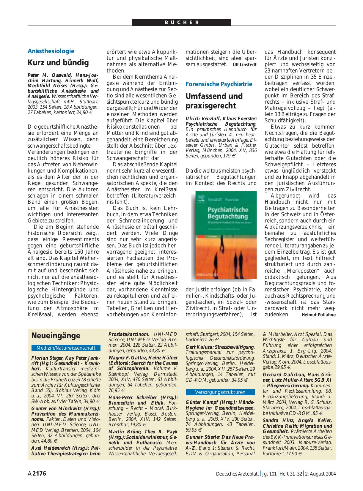 Vorschauseite 1: Psychiatrische Begutachtung