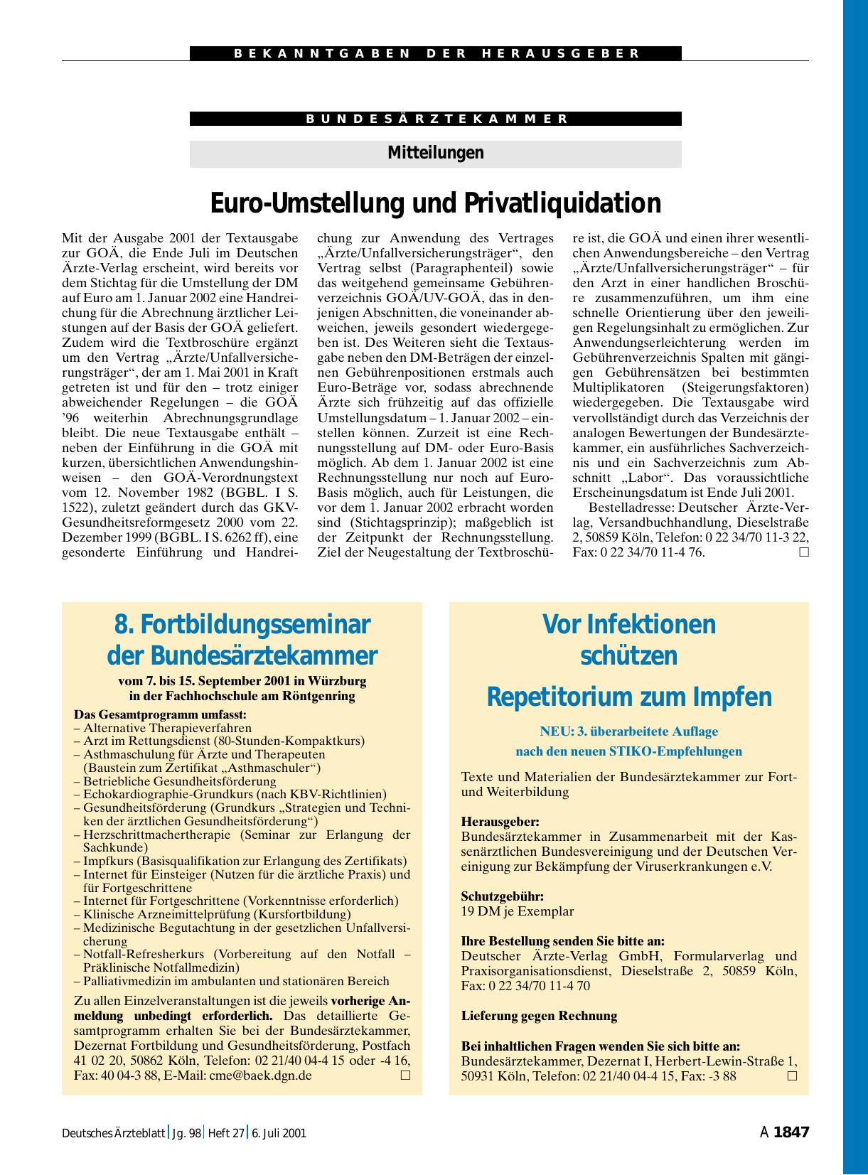 Vorschauseite 1: Vor Infektionen schützen: Repetitorium zum Impfen