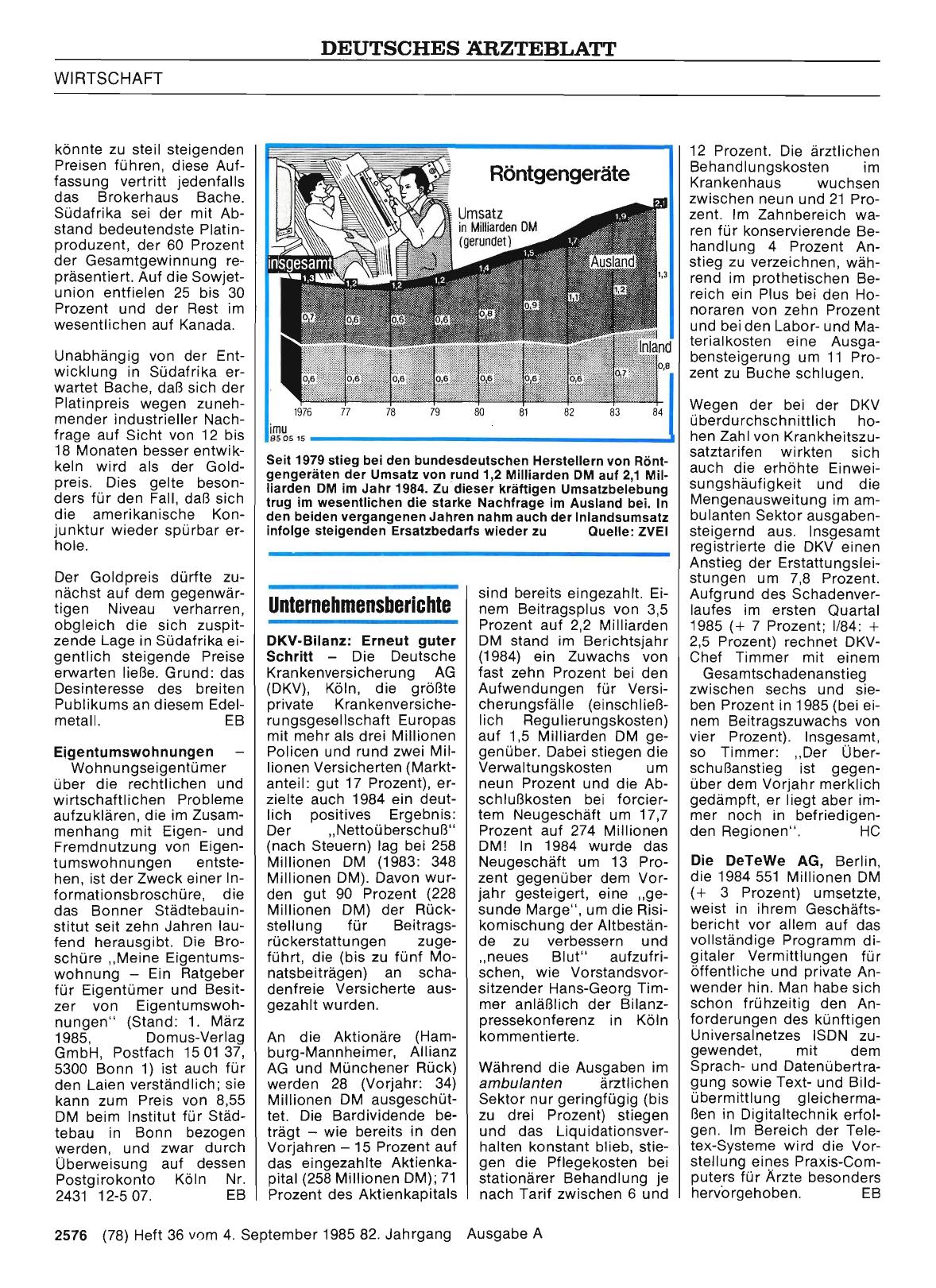 Vorschauseite 1: Unternehmensberichte: DKV-Bilanz: Erneut guter Schritt