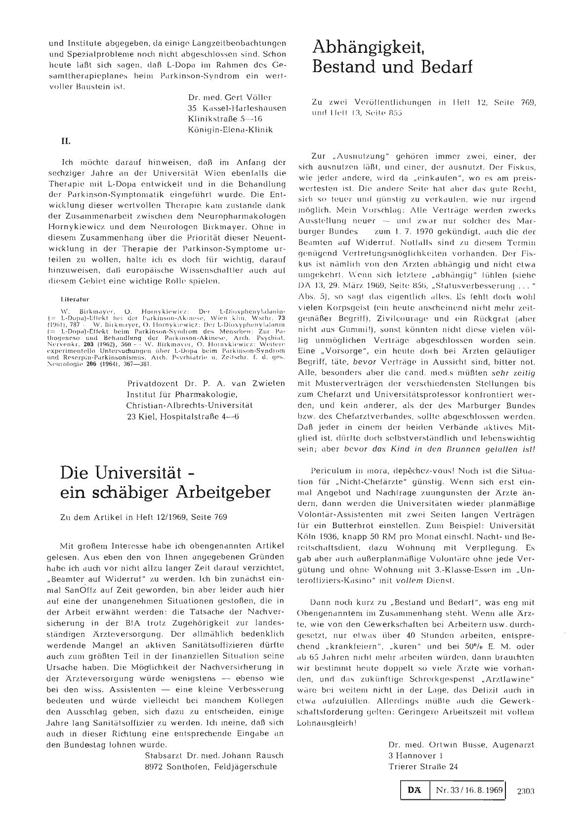 Vorschauseite 1: Die Universität - ein schäbiger Arbeitgeber