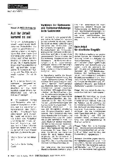 Vorschauseite 1: Kein Anlaß für staatliche Eingriffe