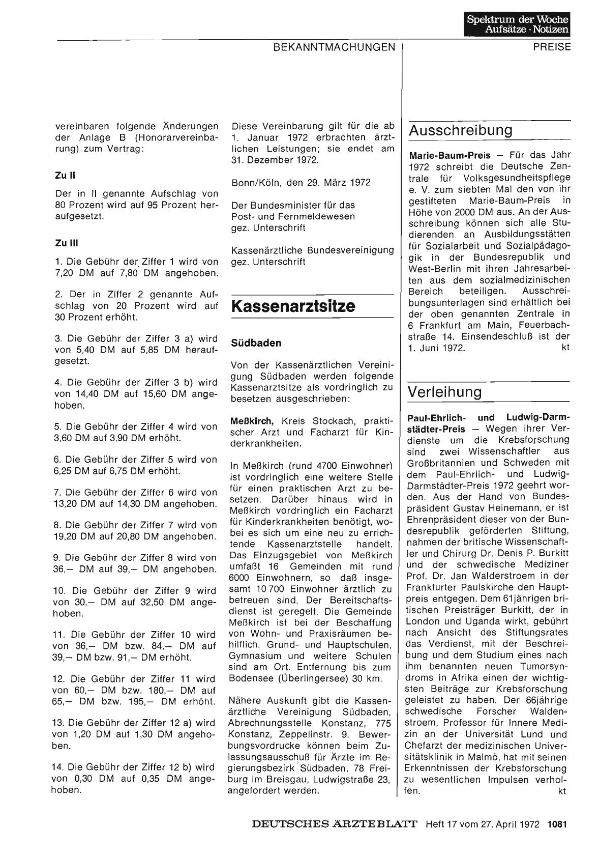 Vorschauseite 1: Kassenarztsitze