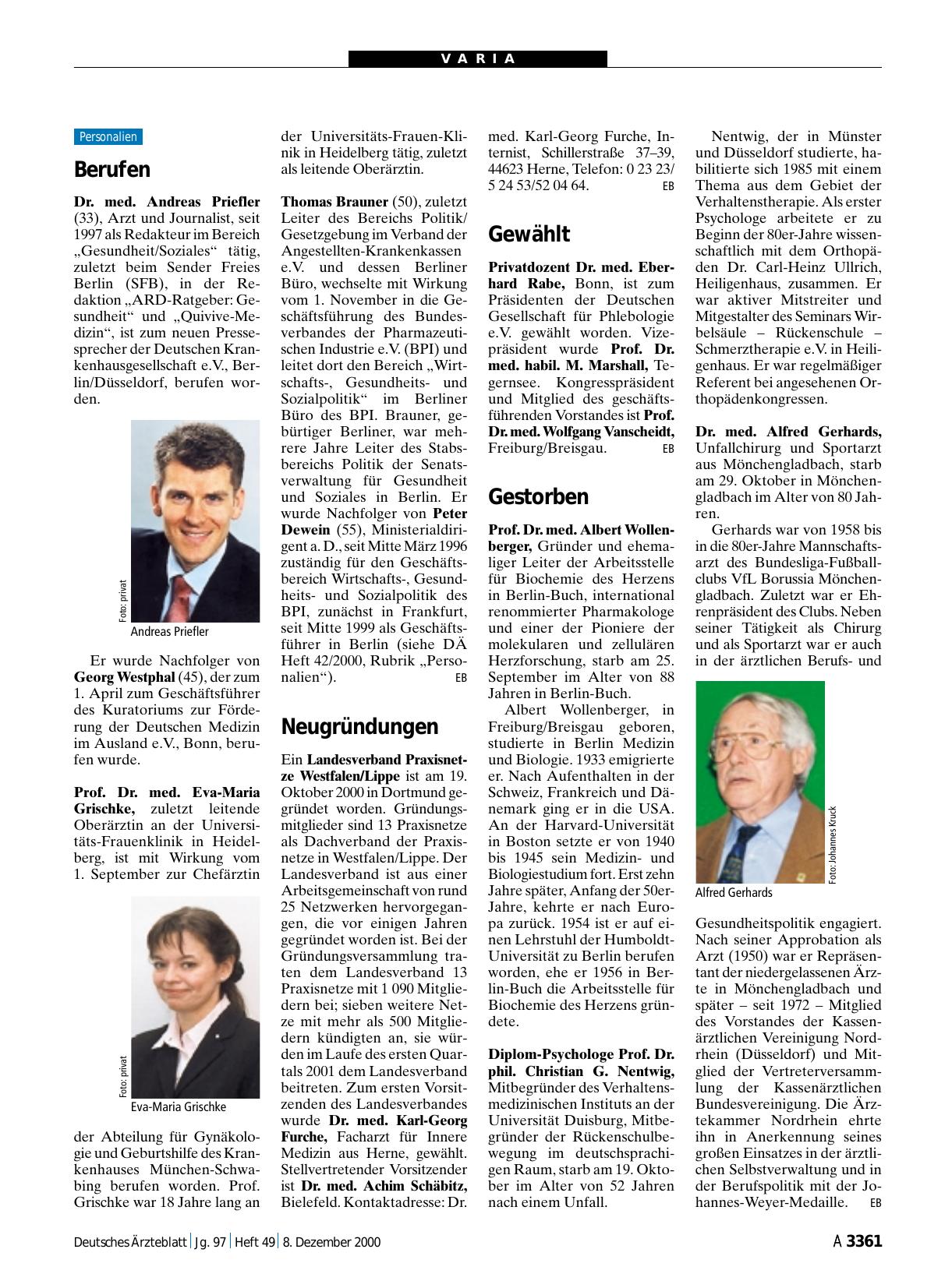 Vorschauseite 1: Berufen