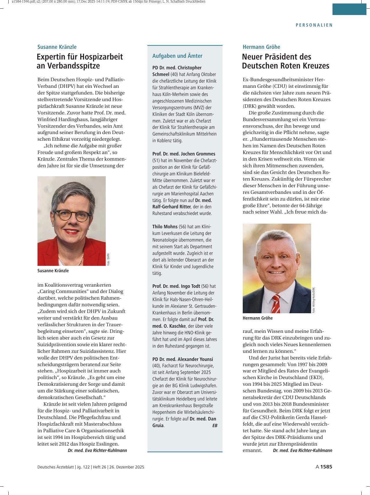 Vorschauseite 1: Aufgaben und Ämter