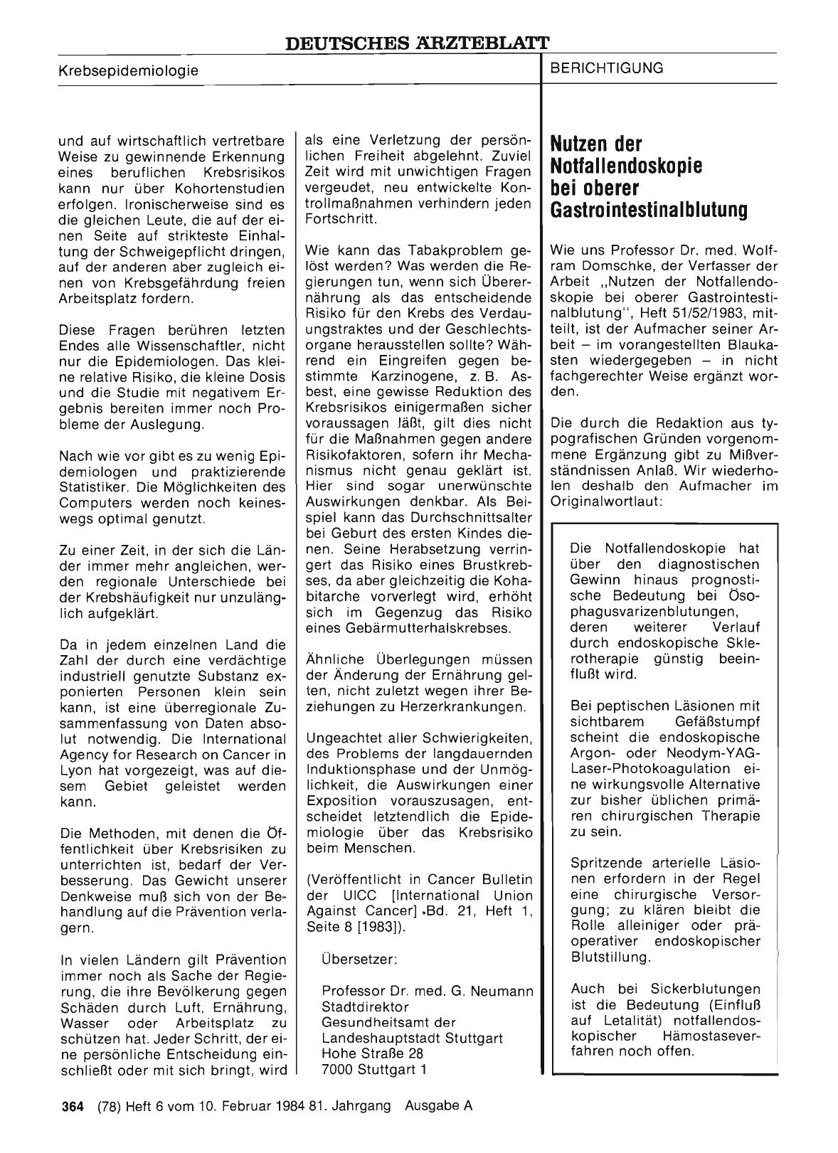 Vorschauseite 1: Nutzen der Notfallendoskopie bei oberer Gastrointestinalblutung