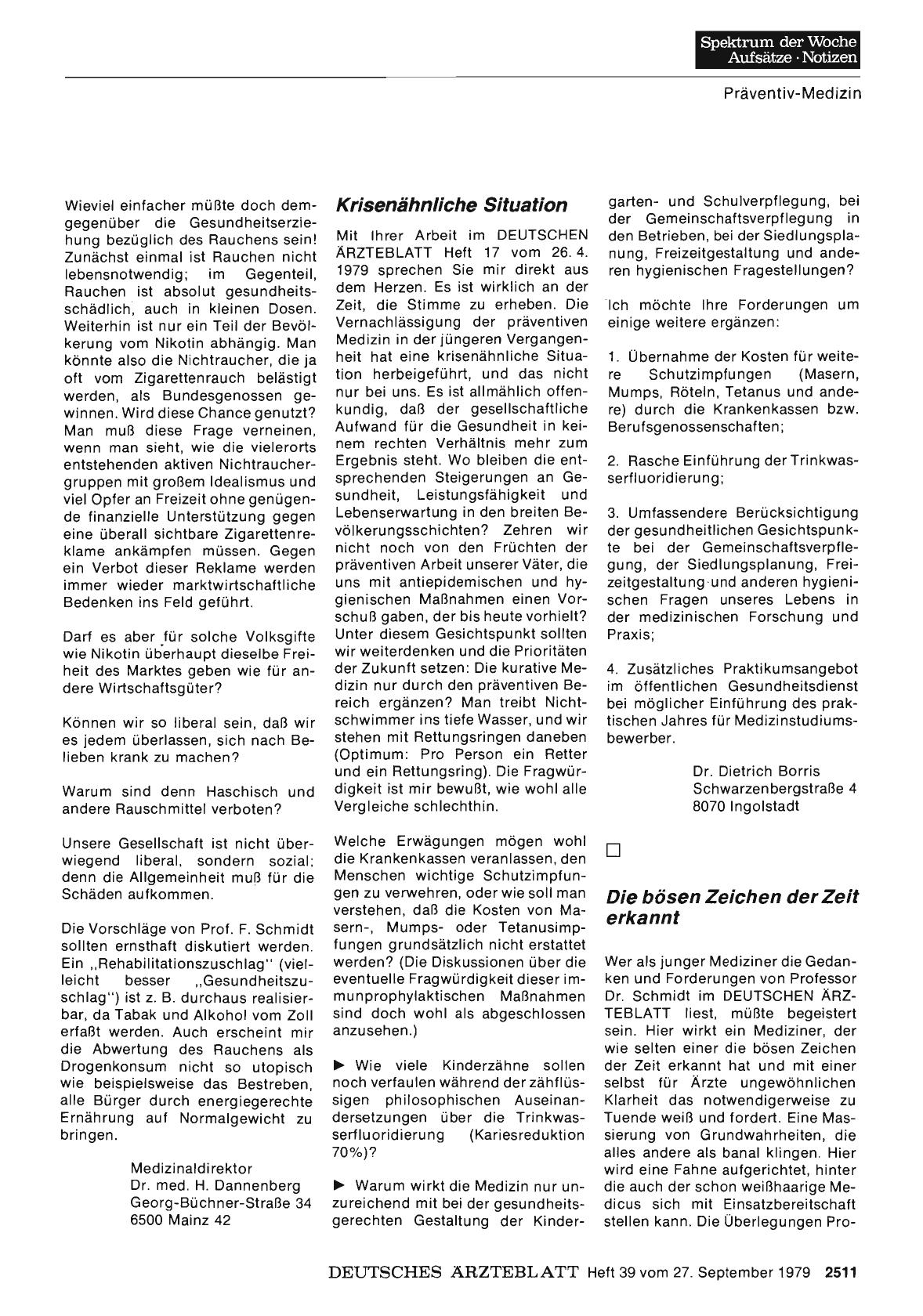 Vorschauseite 1: Stiefkind Präventiv-Medizin: Krisenähnliche Situation