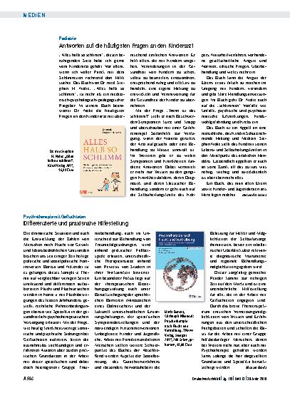 Vorschauseite 1: Pädiatrie: Antworten auf die häufigsten Fragen an den Kinderarzt