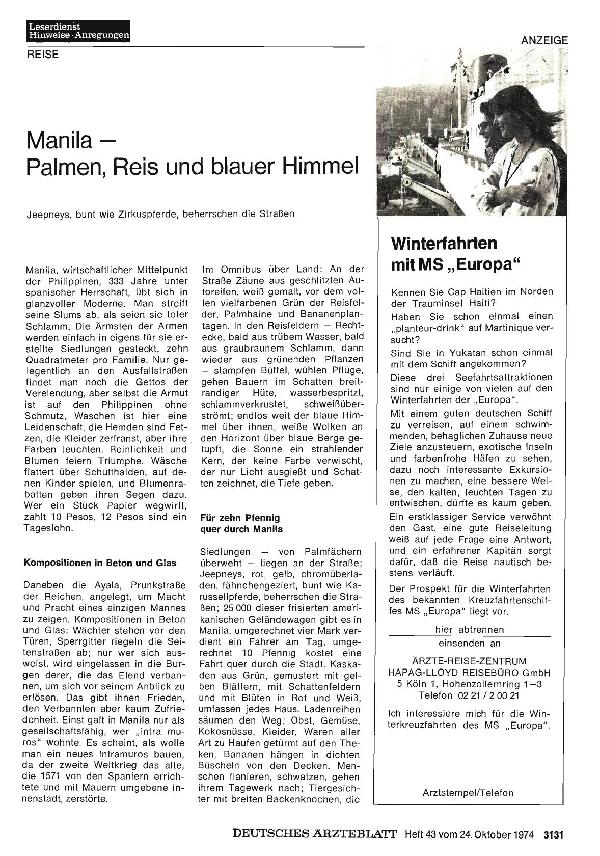 Vorschauseite 1: Manila— Palmen, Reis und blauer Himmel