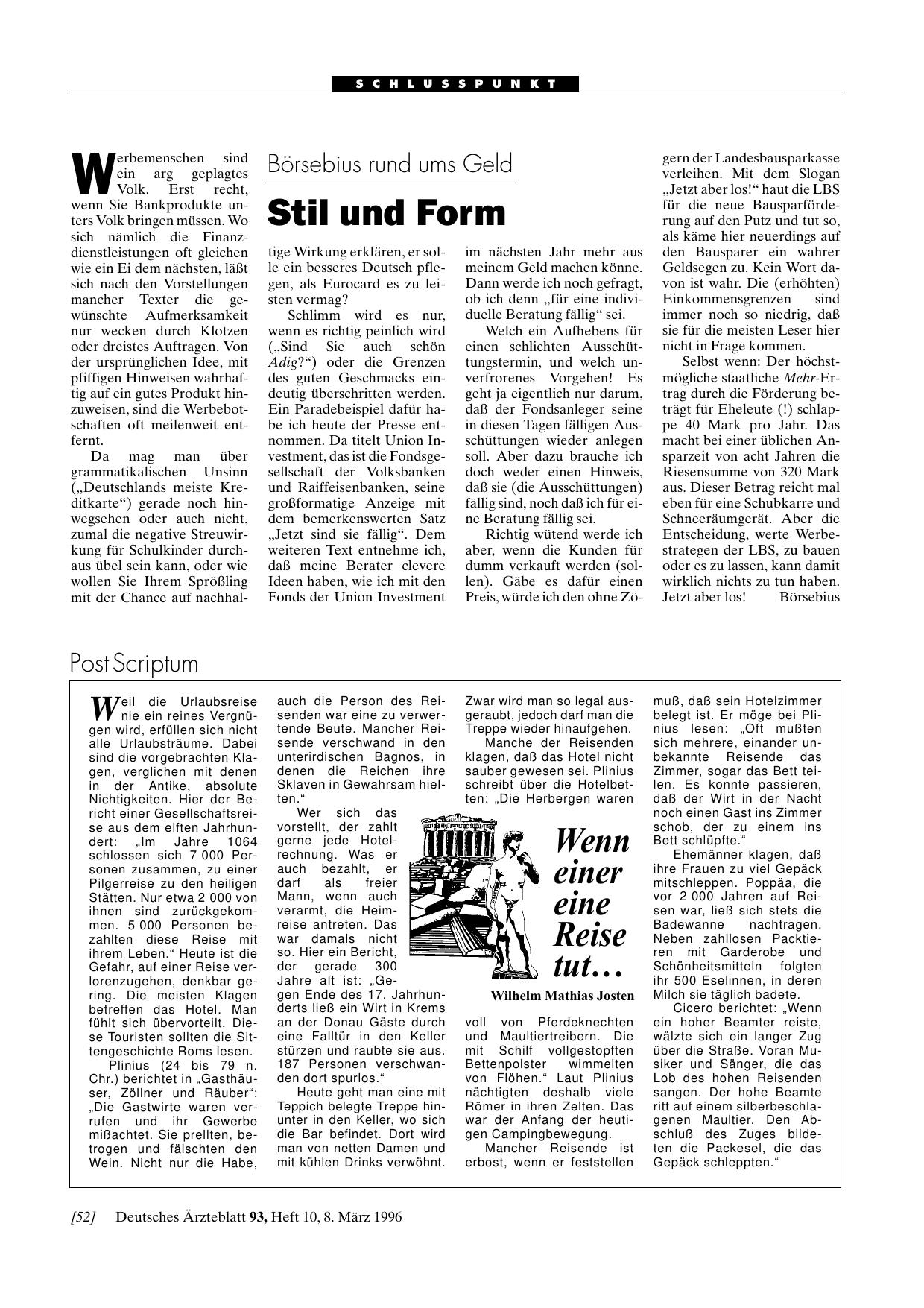 Vorschauseite 1: Wenn einer eine Reise tut. ..