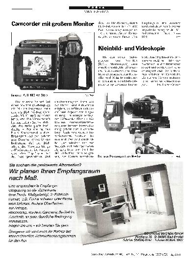 Vorschauseite 1: Camcorder mit großem Monitor