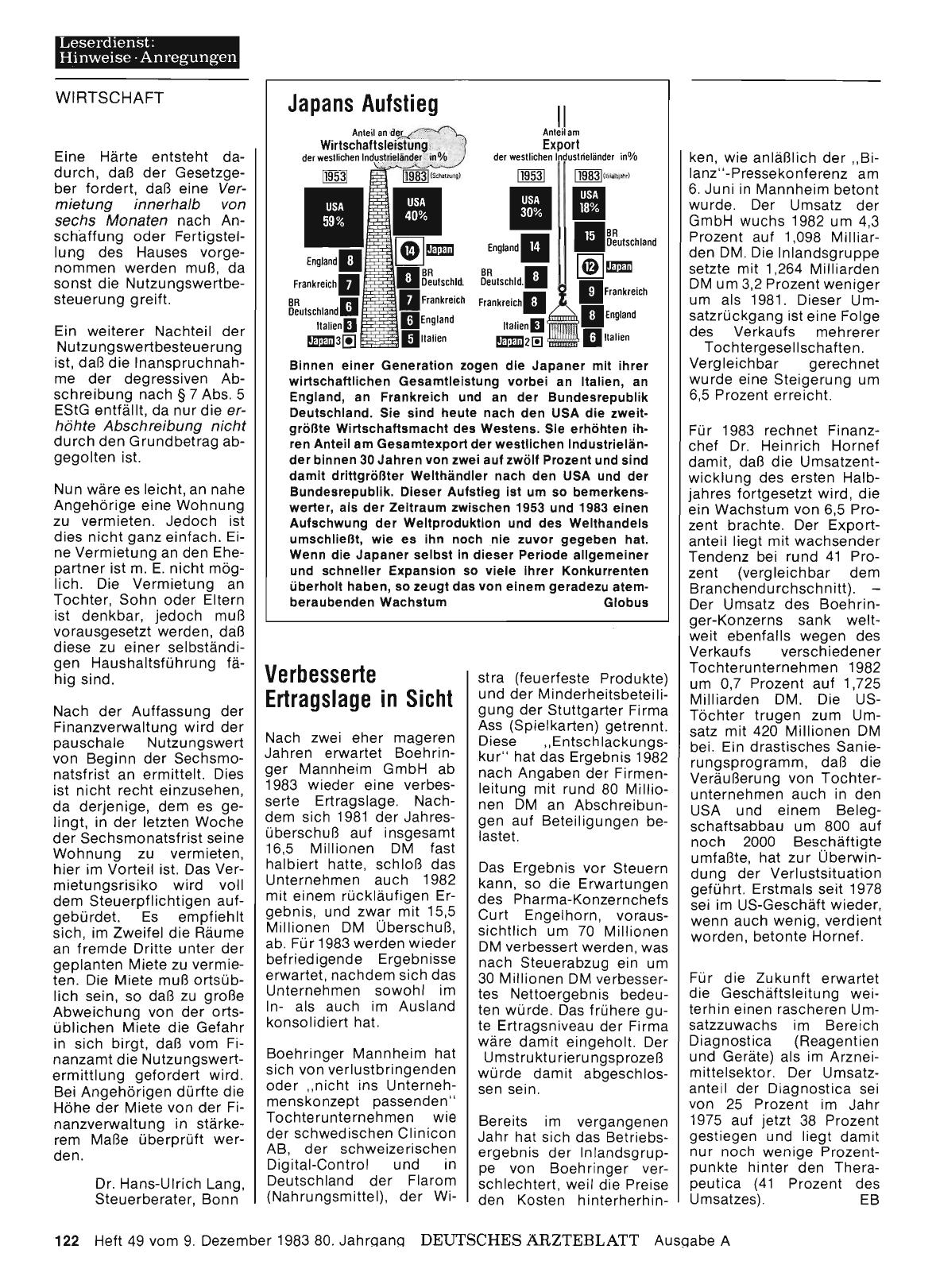 Vorschauseite 1: Verbesserte Ertragslage in Sicht
