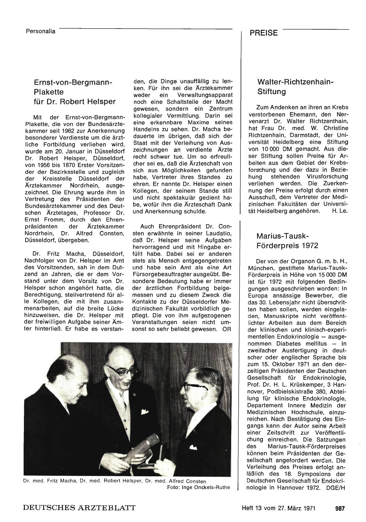 Vorschauseite 1: Walter-Richtzenhain-Stiftung