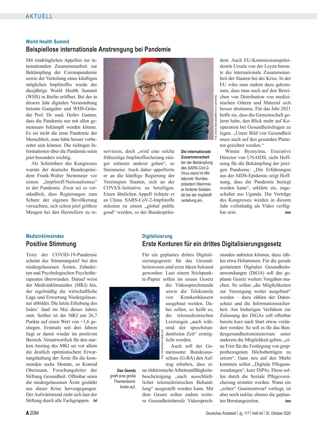 Vorschauseite 1: Medizinklimaindex: Positive Stimmung