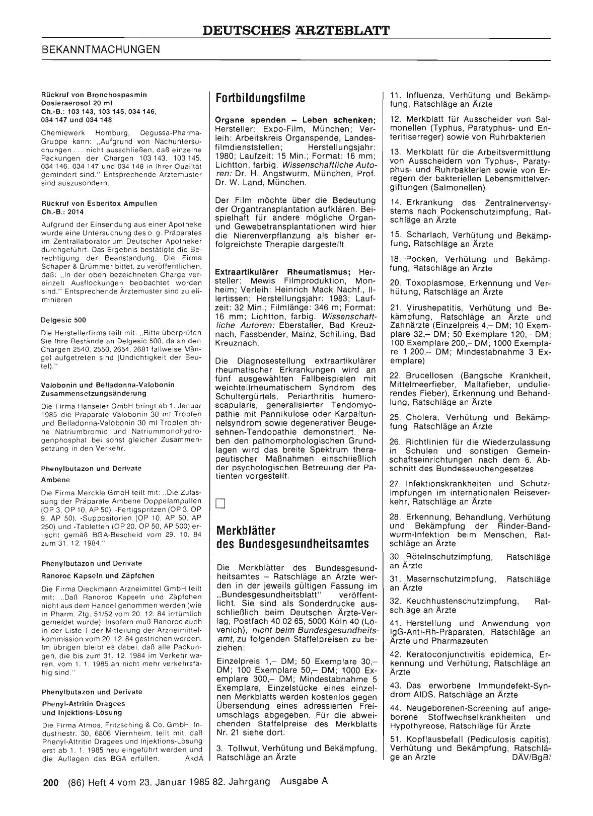 Vorschauseite 1: Fortbildungsfilme