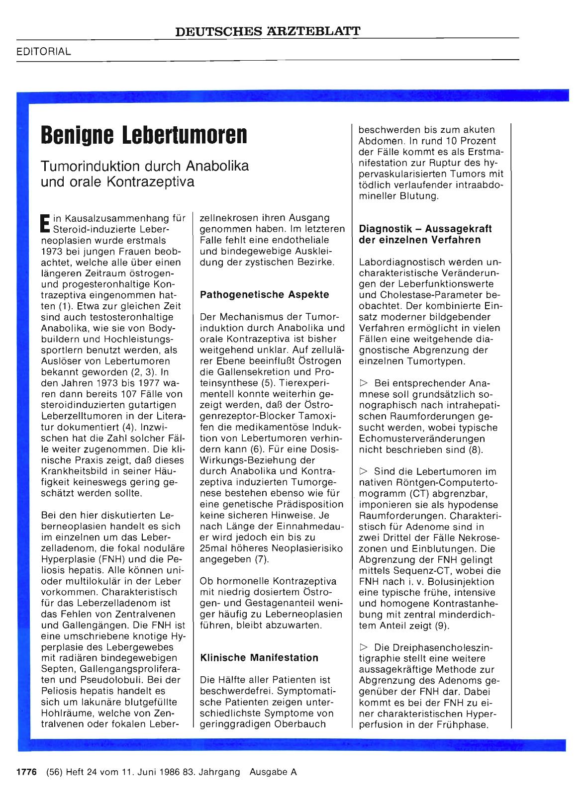Vorschauseite 1: Benigne Lebertumoren