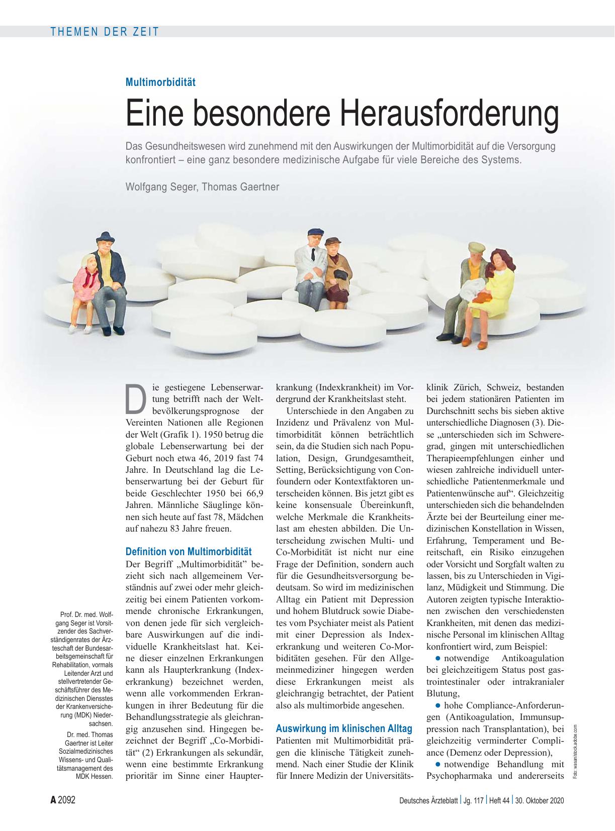 Vorschauseite 1: Multimorbidität: Eine besondere Herausforderung
