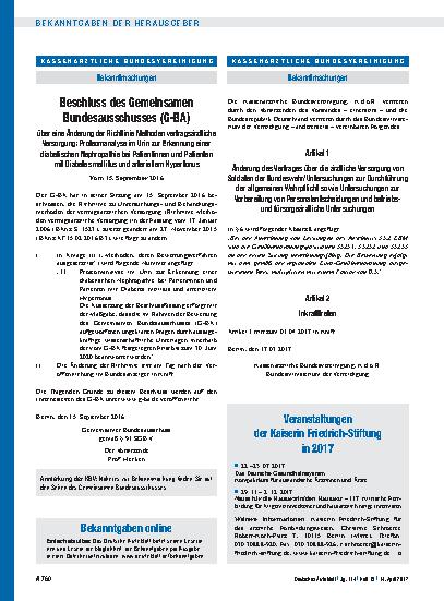 Vorschauseite 1: Bekanntgaben online