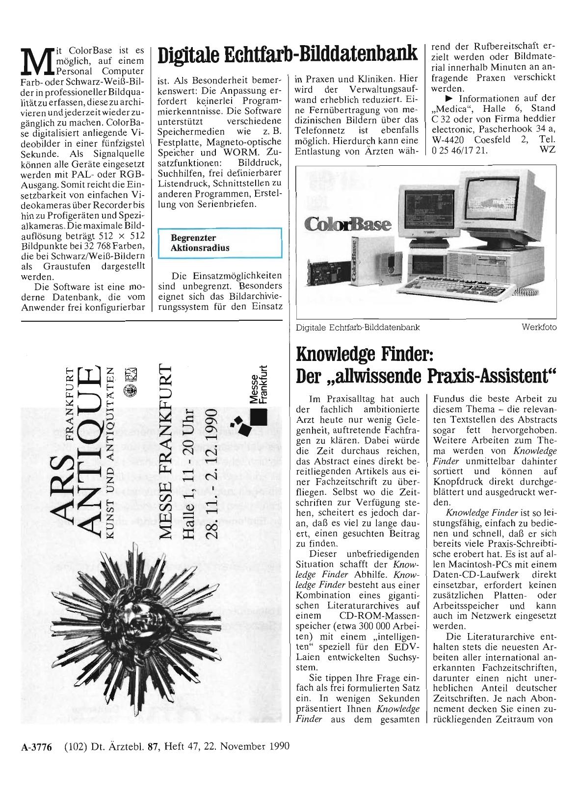Vorschauseite 1: Digitale Echtfarb-Bllddatenbank