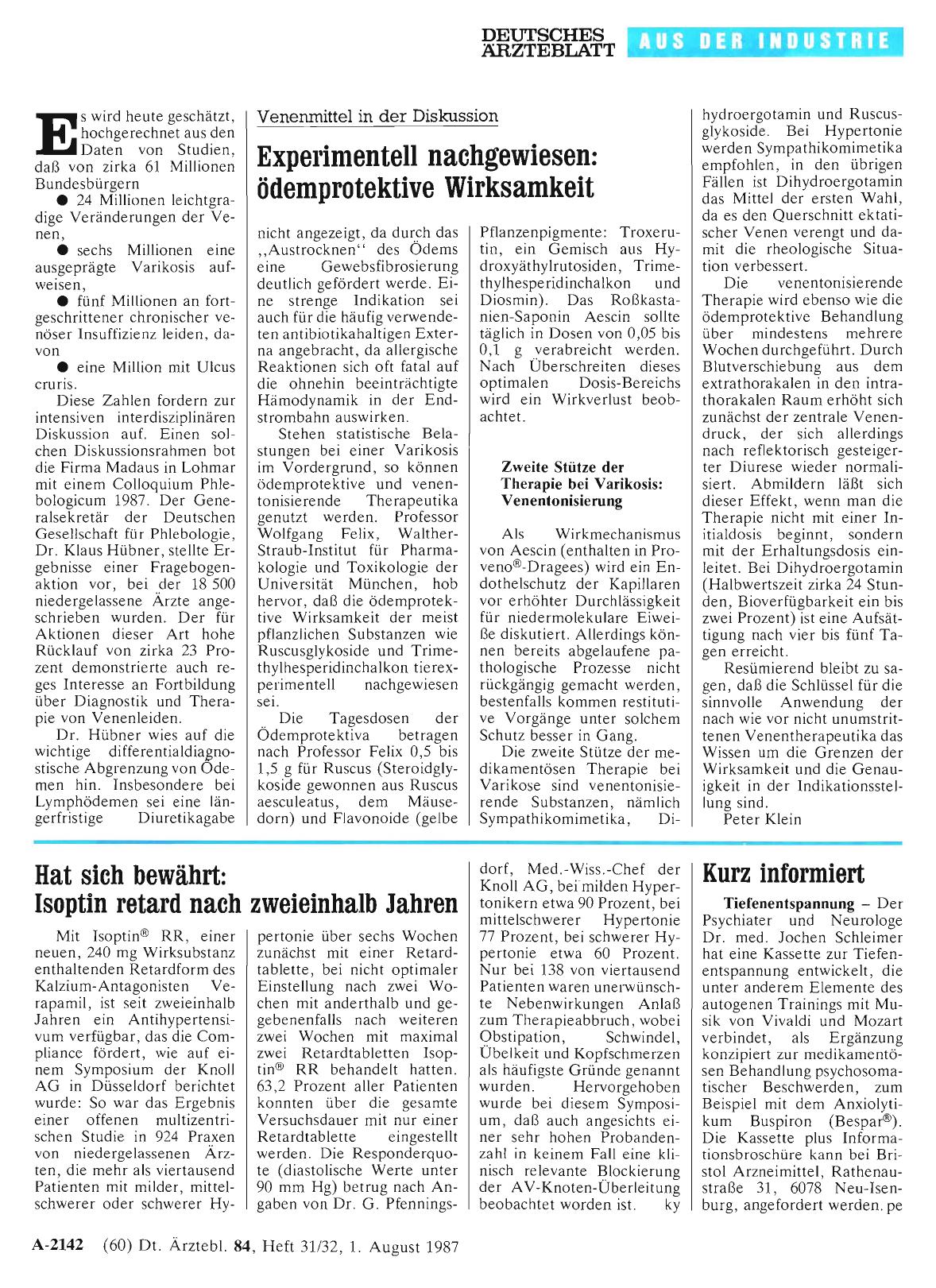 Vorschauseite 1: Kurz informiert