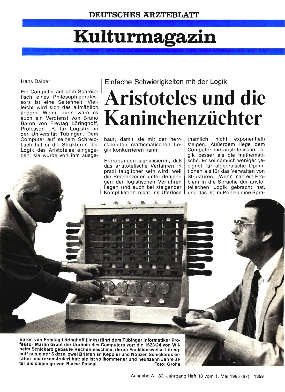 Vorschauseite 1: Aristoteles und die Kaninchenzüchter: Einfache Schwierigkeiten mit der Logik