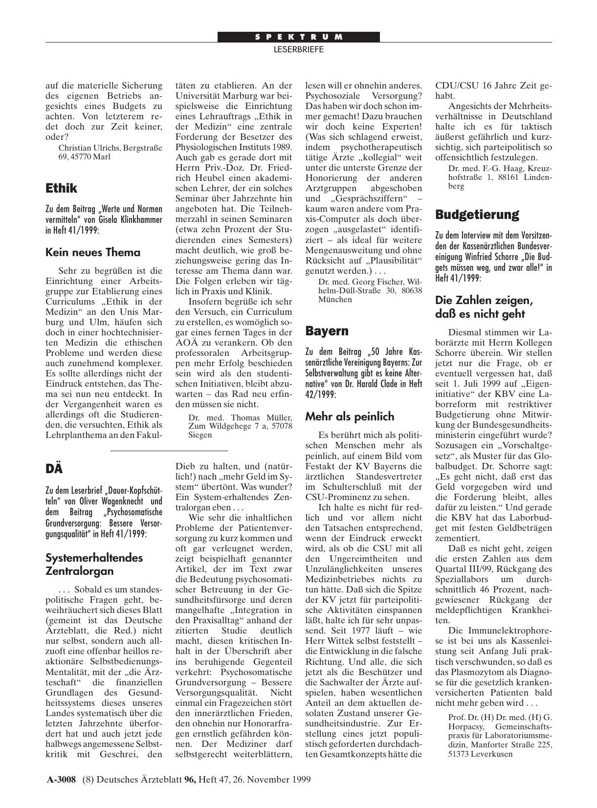 Vorschauseite 1: Budgetierung: Die Zahlen zeigen, daß es nicht geht