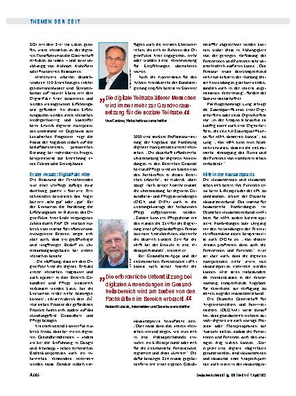 Vorschauseite 3: Ältere und Digitalisierung: Noch viele Hürden