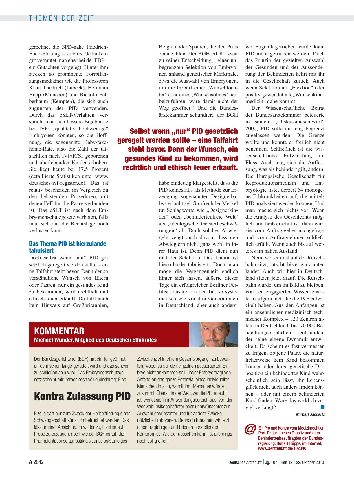 Vorschauseite 3: Präimplantationsdiagnostik: Vom Kinderwunsch zum Wunschkind