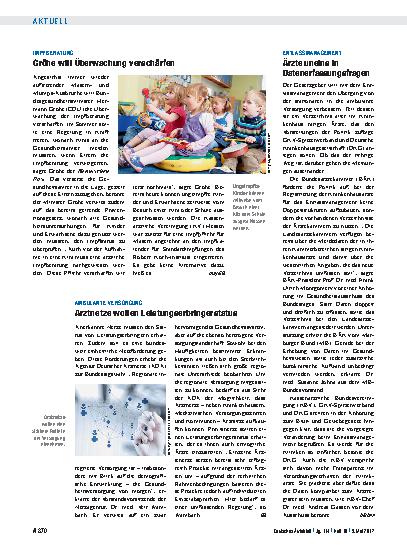 Vorschauseite 1: Entlassmanagement: Ärzte uneins in Datenerfassungsfragen