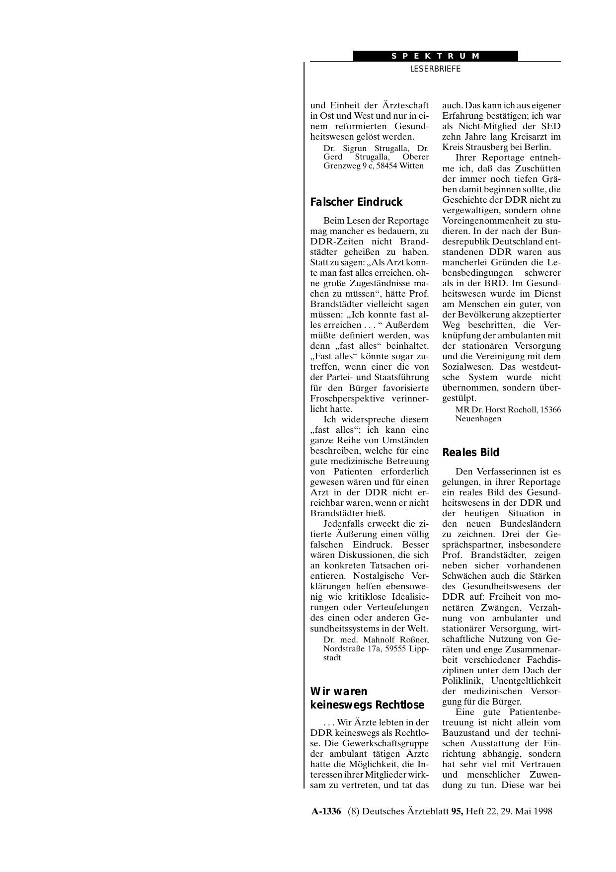 Vorschauseite 1: DDR: Wir waren keineswegs Rechtlose