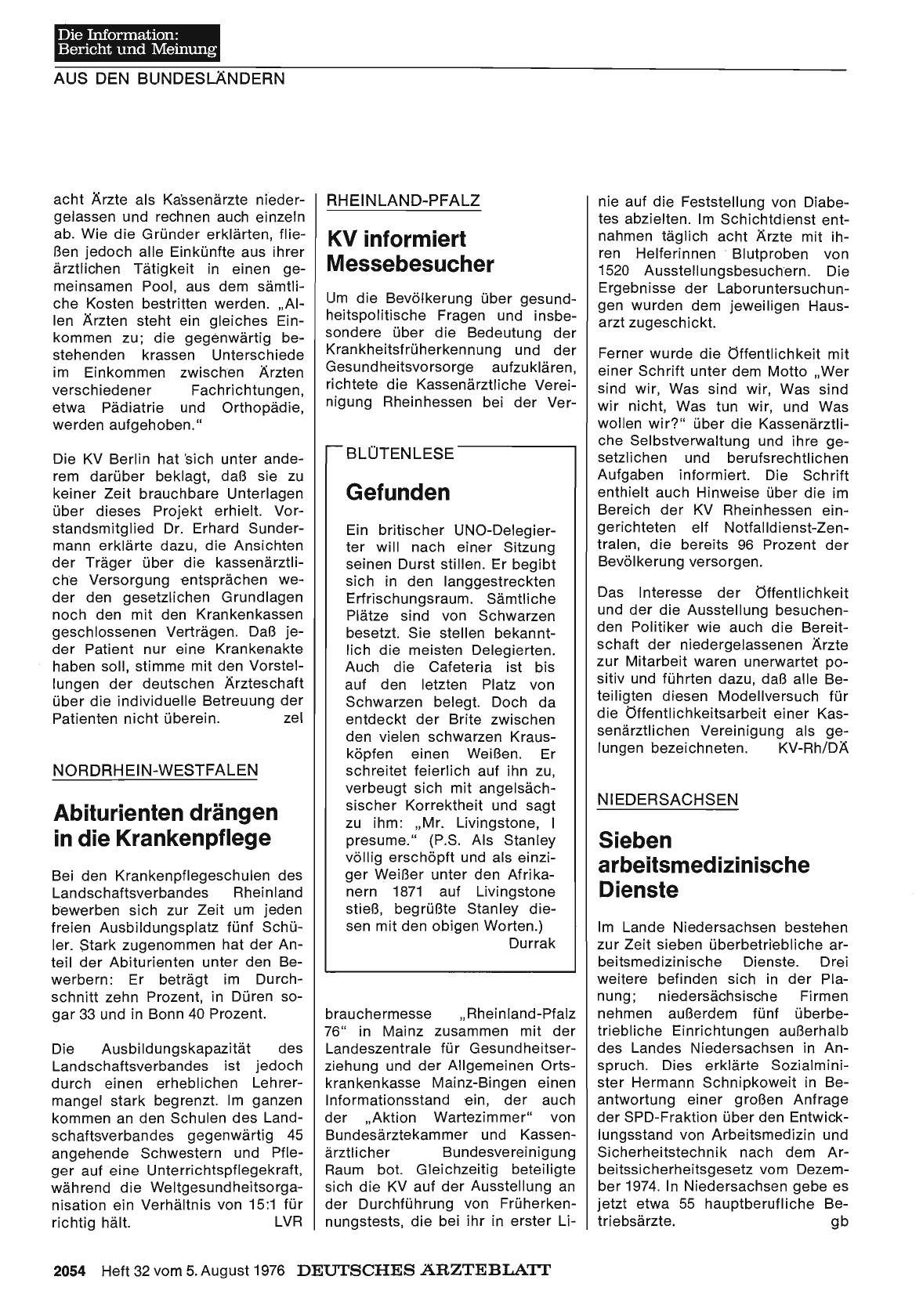 Vorschauseite 1: Niedersachsen: Sieben arbeitsmedizinische Dienste