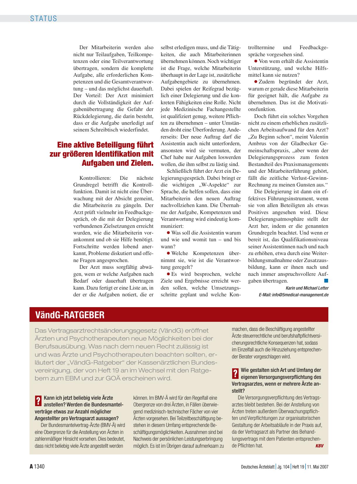 Vorschauseite 1: VändG-Ratgeber
