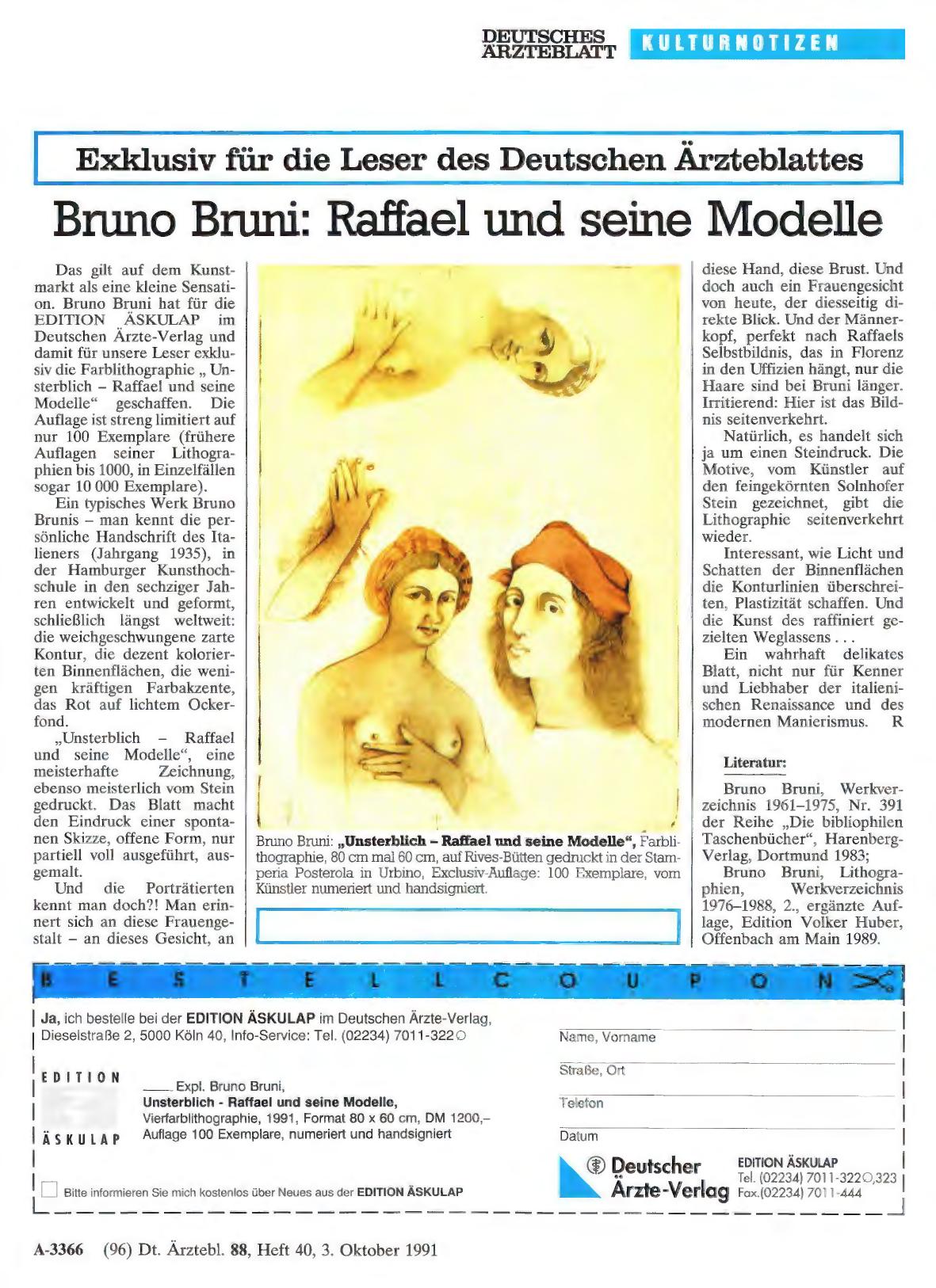 Vorschauseite 1: Bruno Bruni: Raffael und seine Modelle