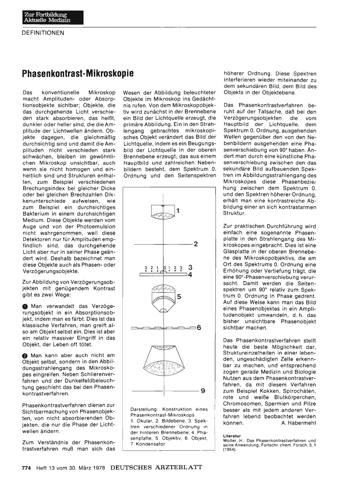 Vorschauseite 1: Phasenkontrast-Mikroskopie