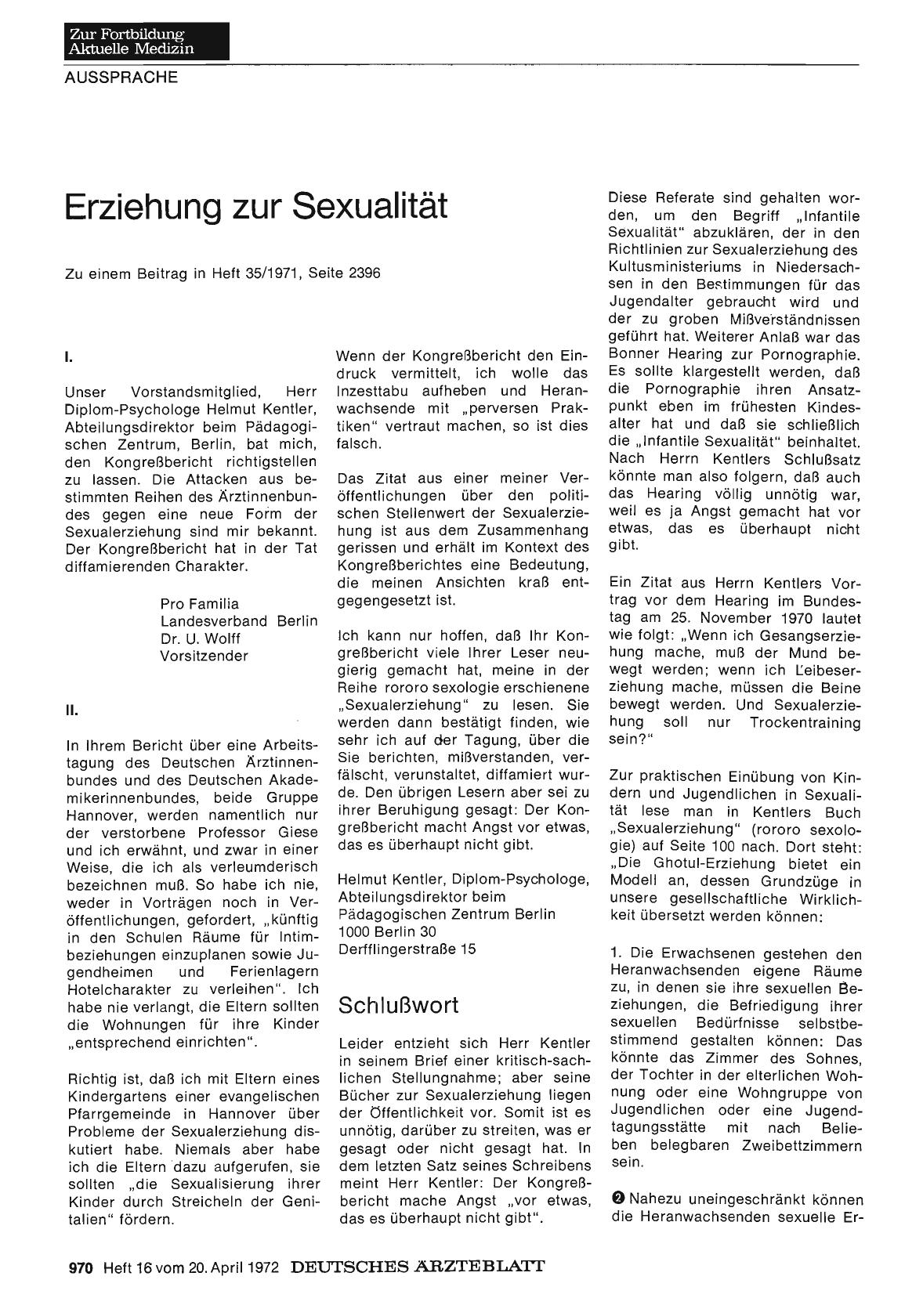 Vorschauseite 1: Erziehung zur Sexualität: II.