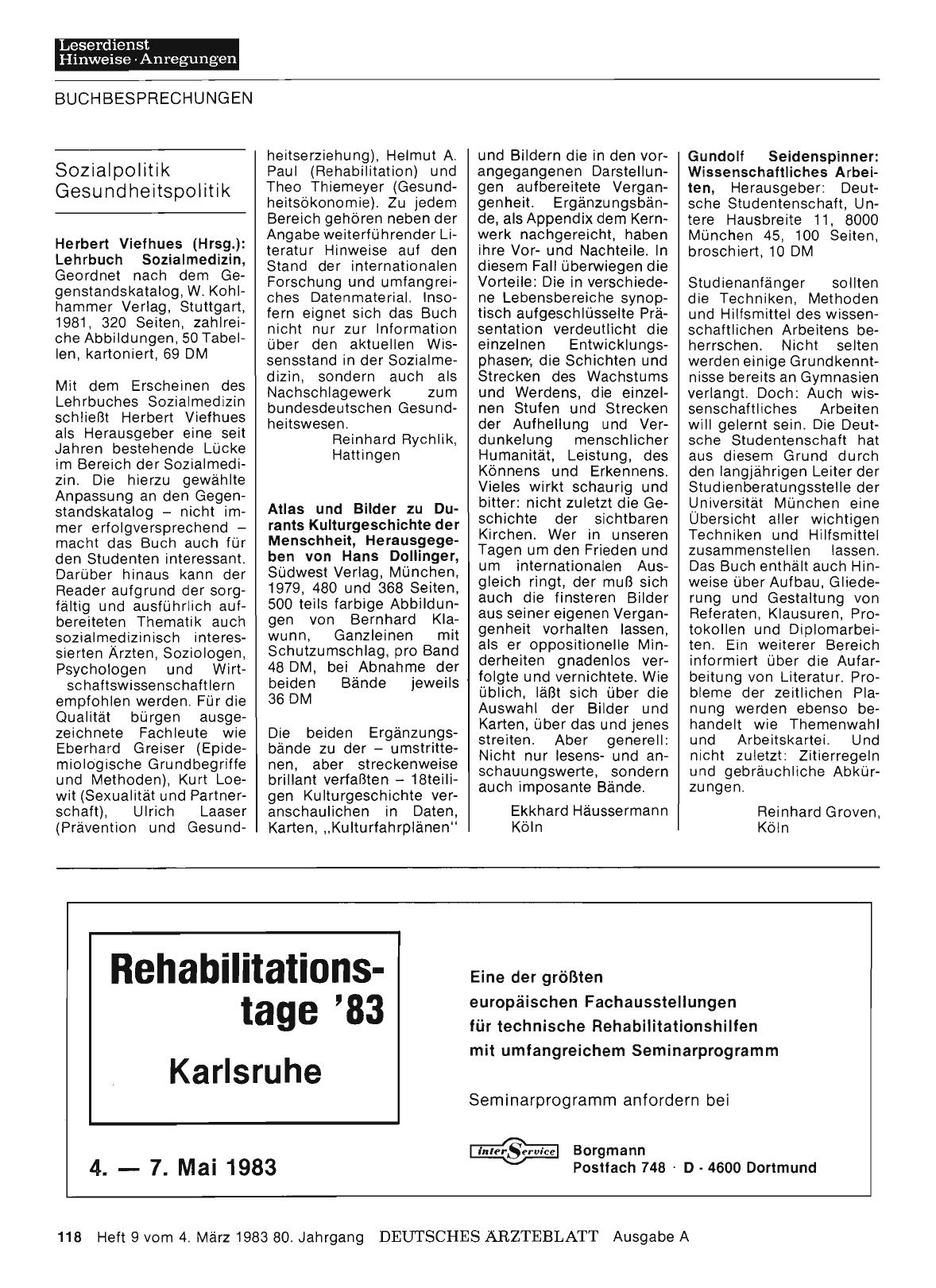 Vorschauseite 1: Sozialpolitik — Gesundheitspolitik