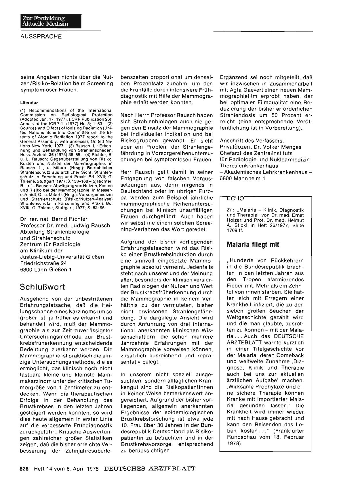 Vorschauseite 1: Schlußwort