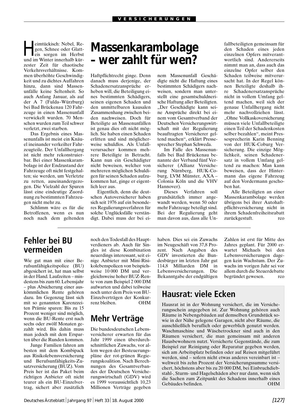 Vorschauseite 1: Hausrat: viele Ecken