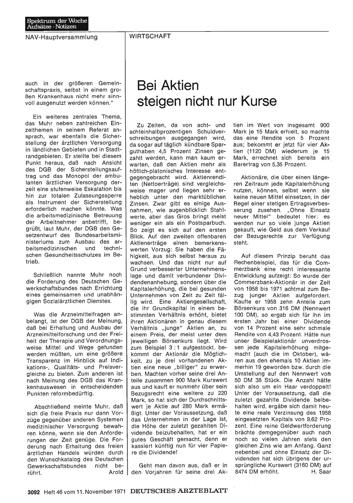 Vorschauseite 1: Bei Aktien steigen nicht nur Kurse