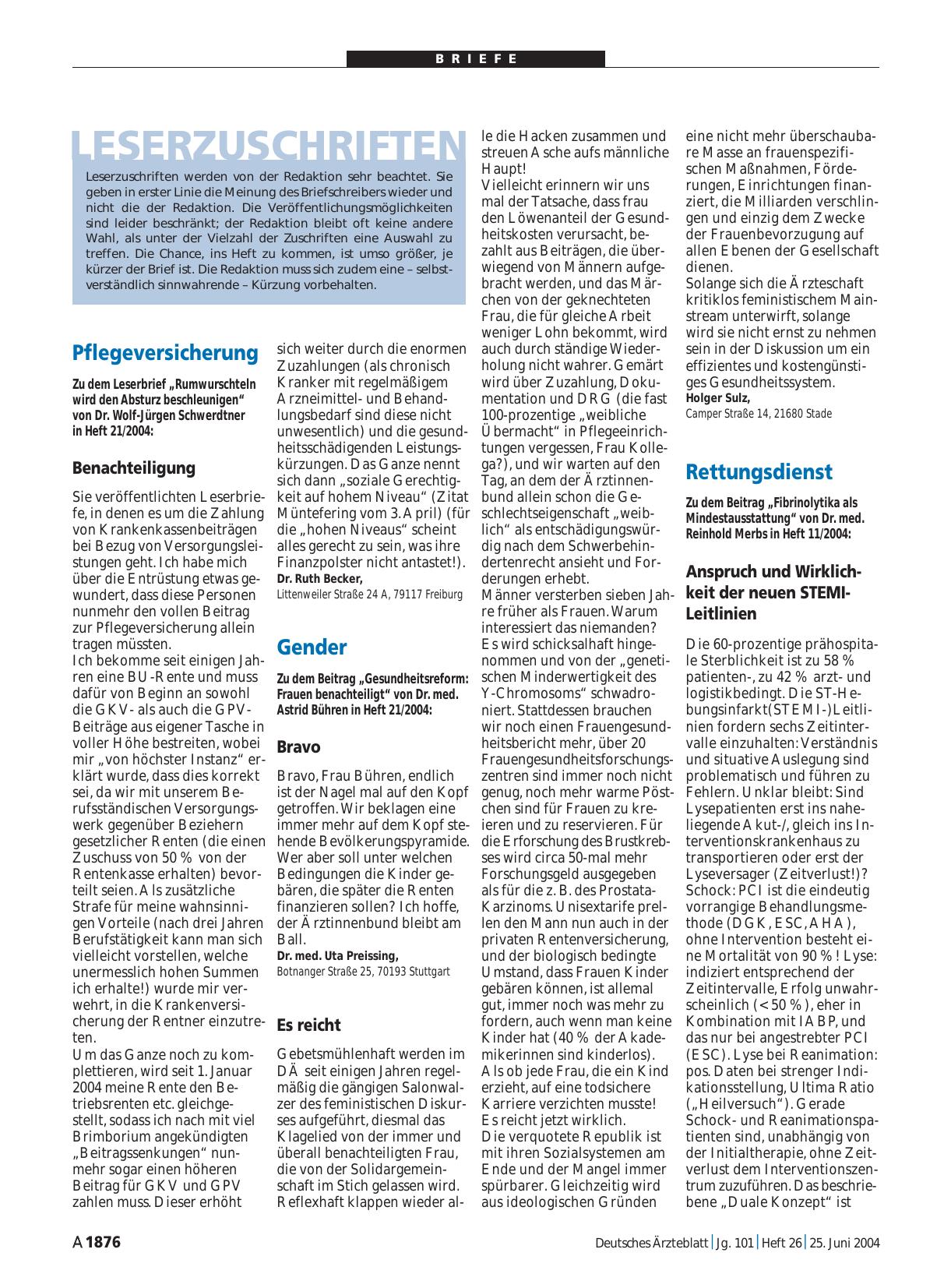 Vorschauseite 1: Rettungsdienst: Anspruch und Wirklichkeit der neuen STEMI-Leitlinien