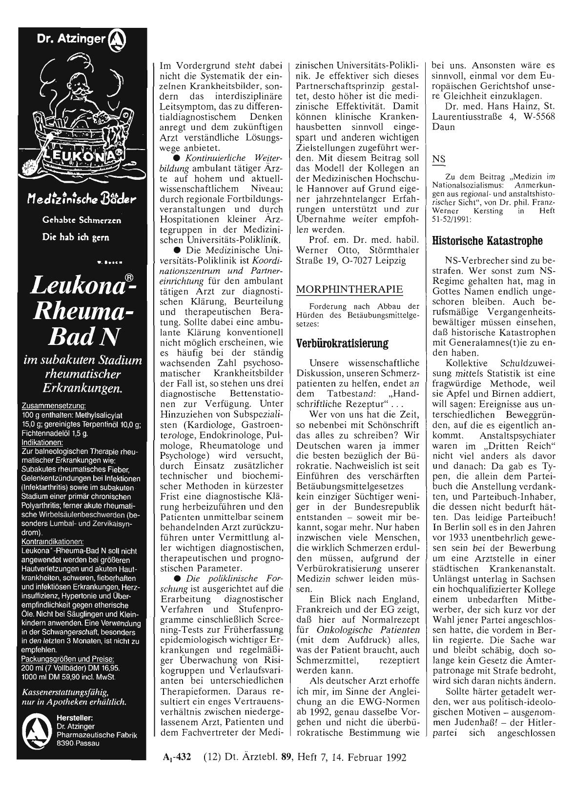 Vorschauseite 1: NS: Historische Katastrophe
