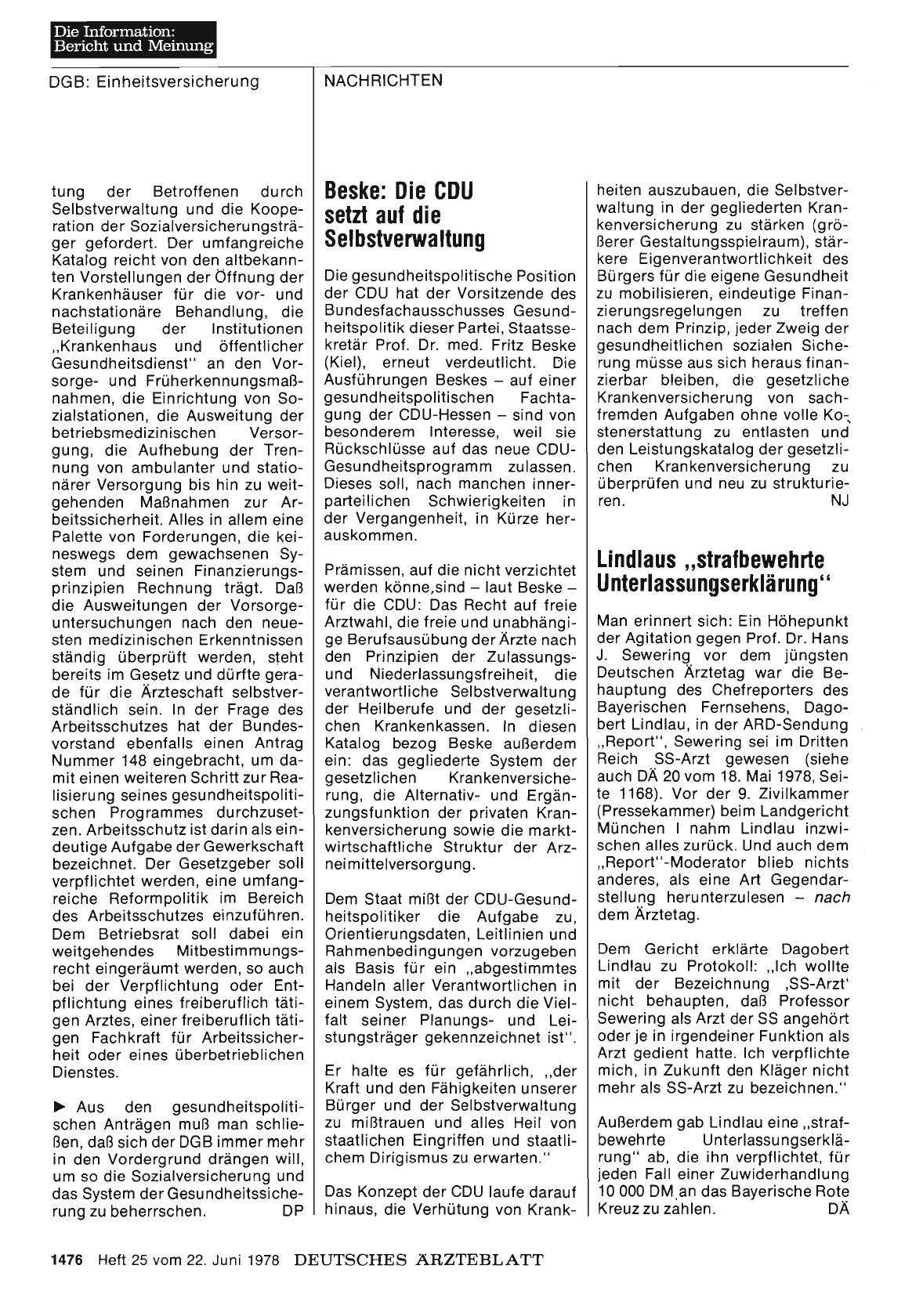 Vorschauseite 1: Lindlaus „strafbewehrte Unterlassungserklärung''