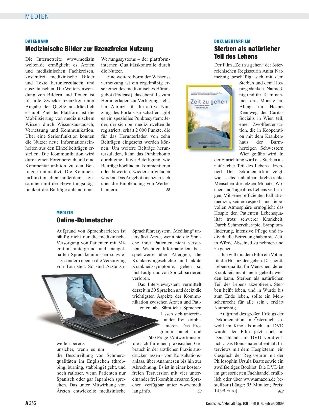 Vorschauseite 1: Datenbank: Medizinische Bilder zur lizenzfreien Nutzung