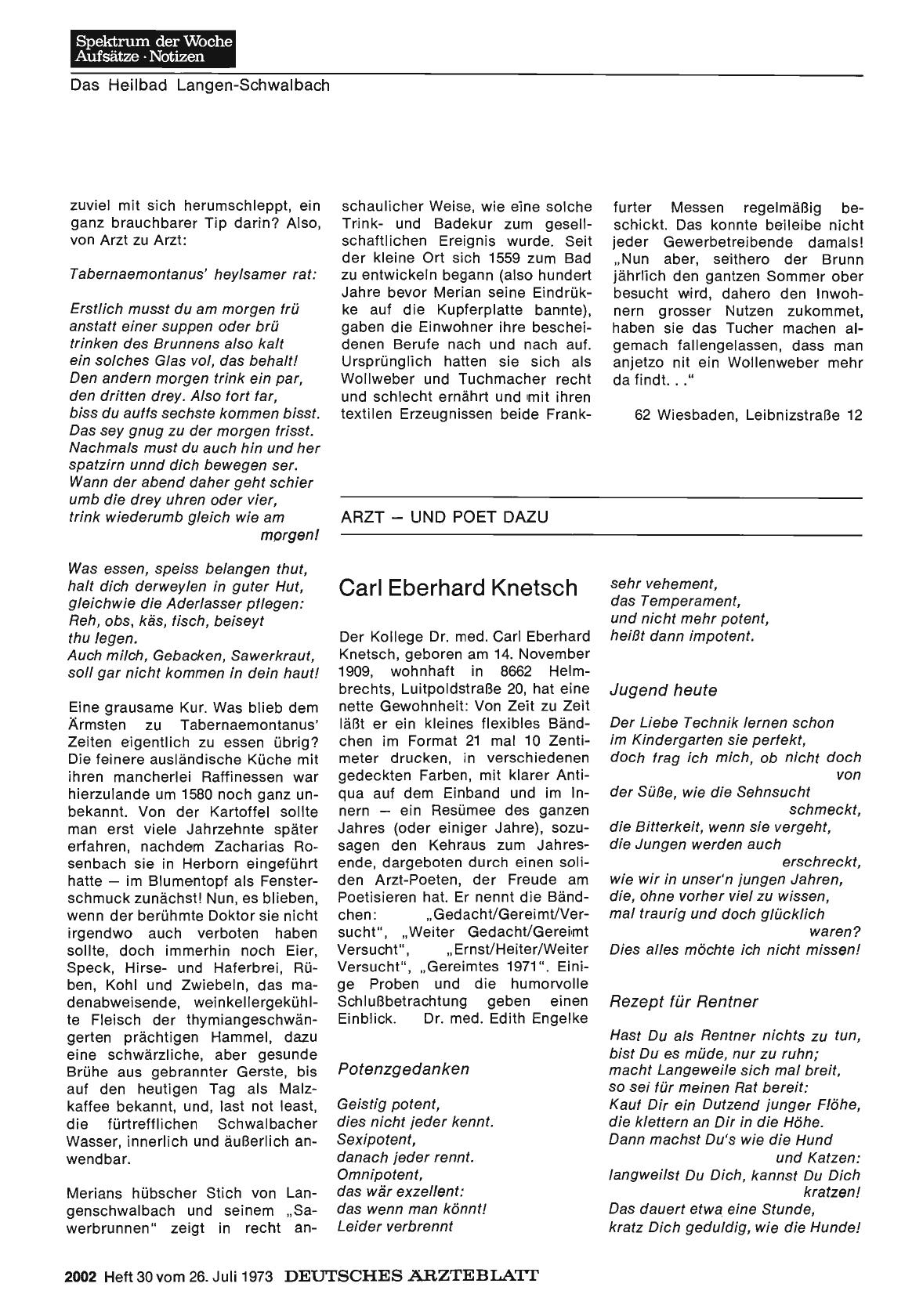Vorschauseite 1: Carl Eberhard Knetsch